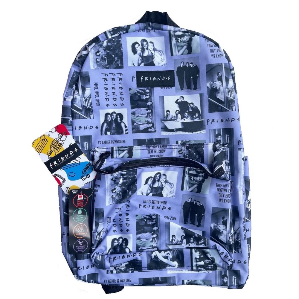 Friends TV Show Backpack 17" School Bag Laptop